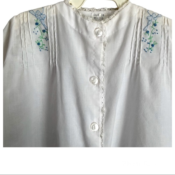 Vintage Strasburg by Sheree Aust Girl’s Dress White Floral Embroidery Sz 6-12 Mo - Picture 2 of 11